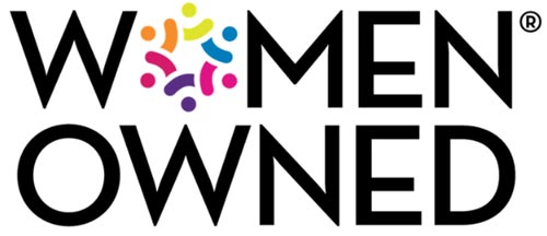 women owned logo in color